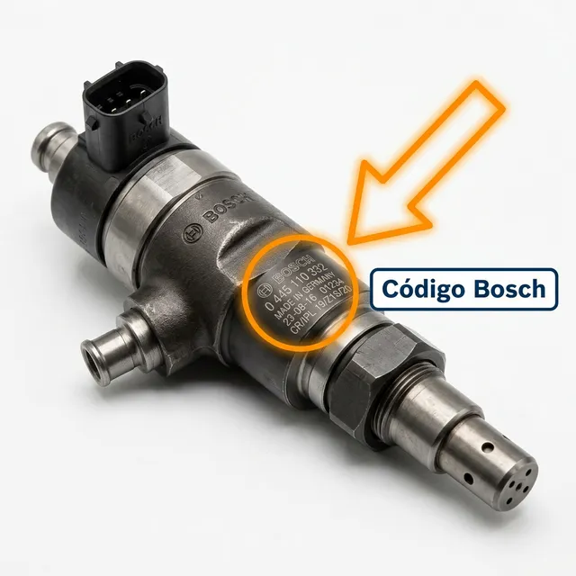 Cómo identificar el código de tu inyector Bosch para reemplazarlo correctamente
