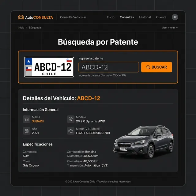 Búsqueda de inyectores por patente — Ingresa la patente de tu vehículo y encontramos los inyectores compatibles