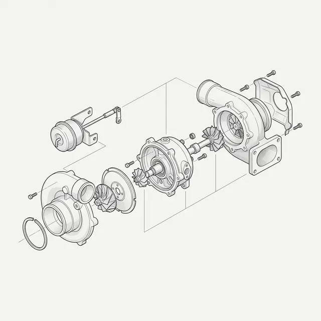 Esquema Interactivo de Despiece del Turbo